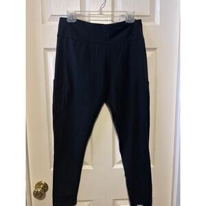 Ambiance plus size 1X women’s black cargo leggings